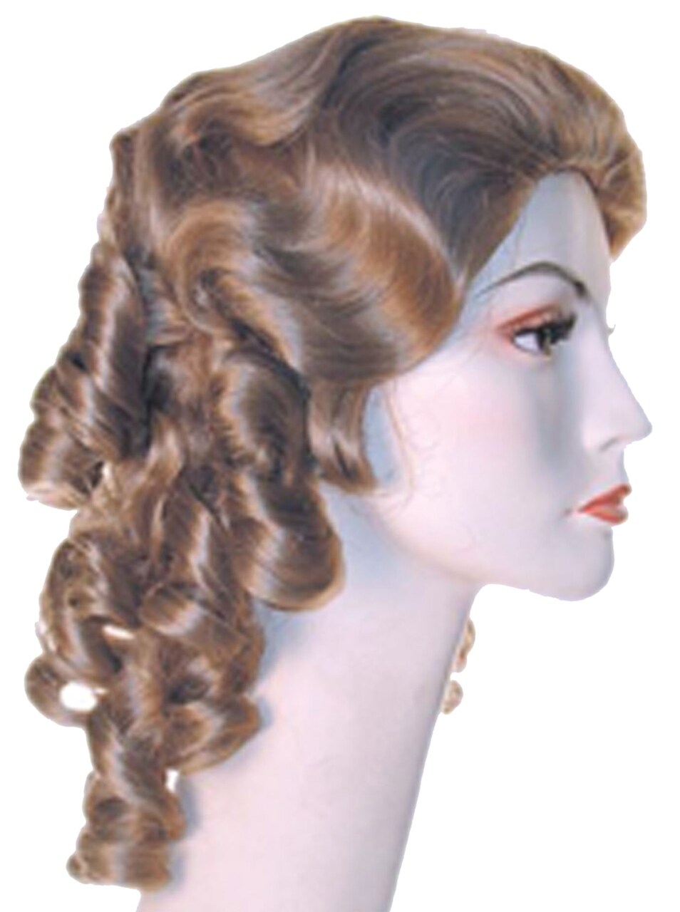The Costume Center Women Adult Halloween Curly Wig Costume Accessory - One Size - Brown